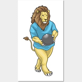 Lion Bowling Bowling ball Posters and Art